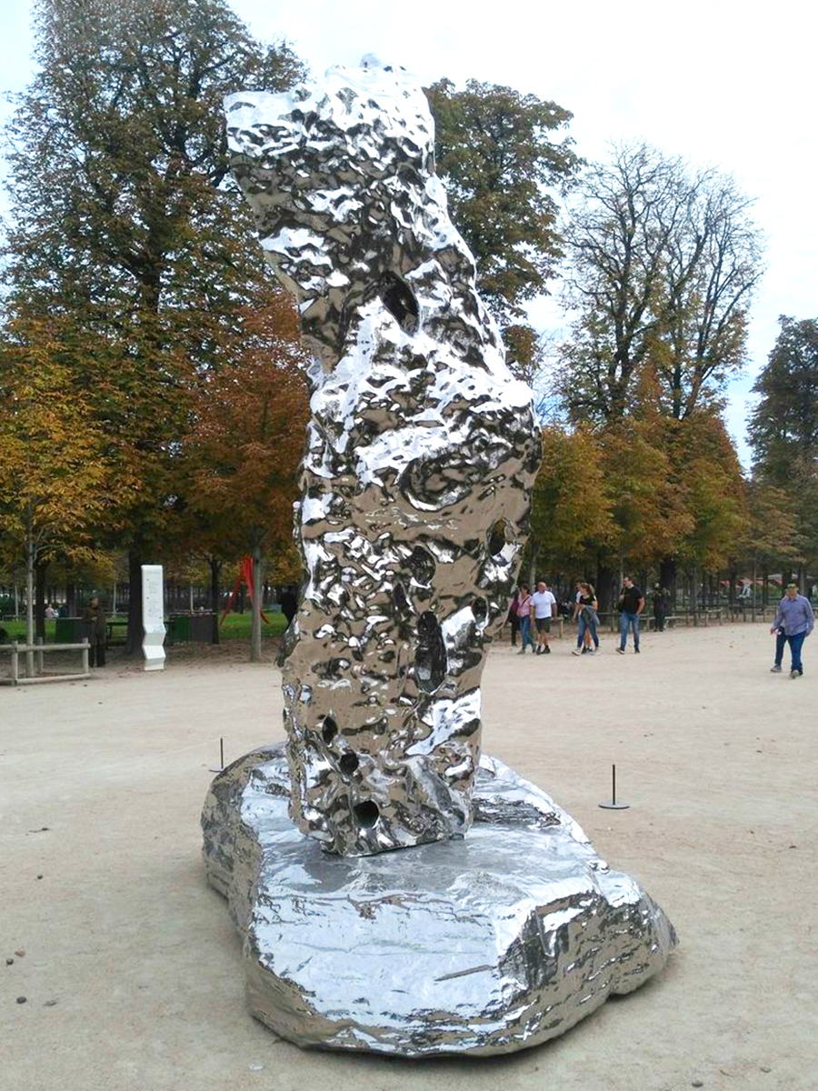 Stainless Steel Abstract Monolith Sculpture