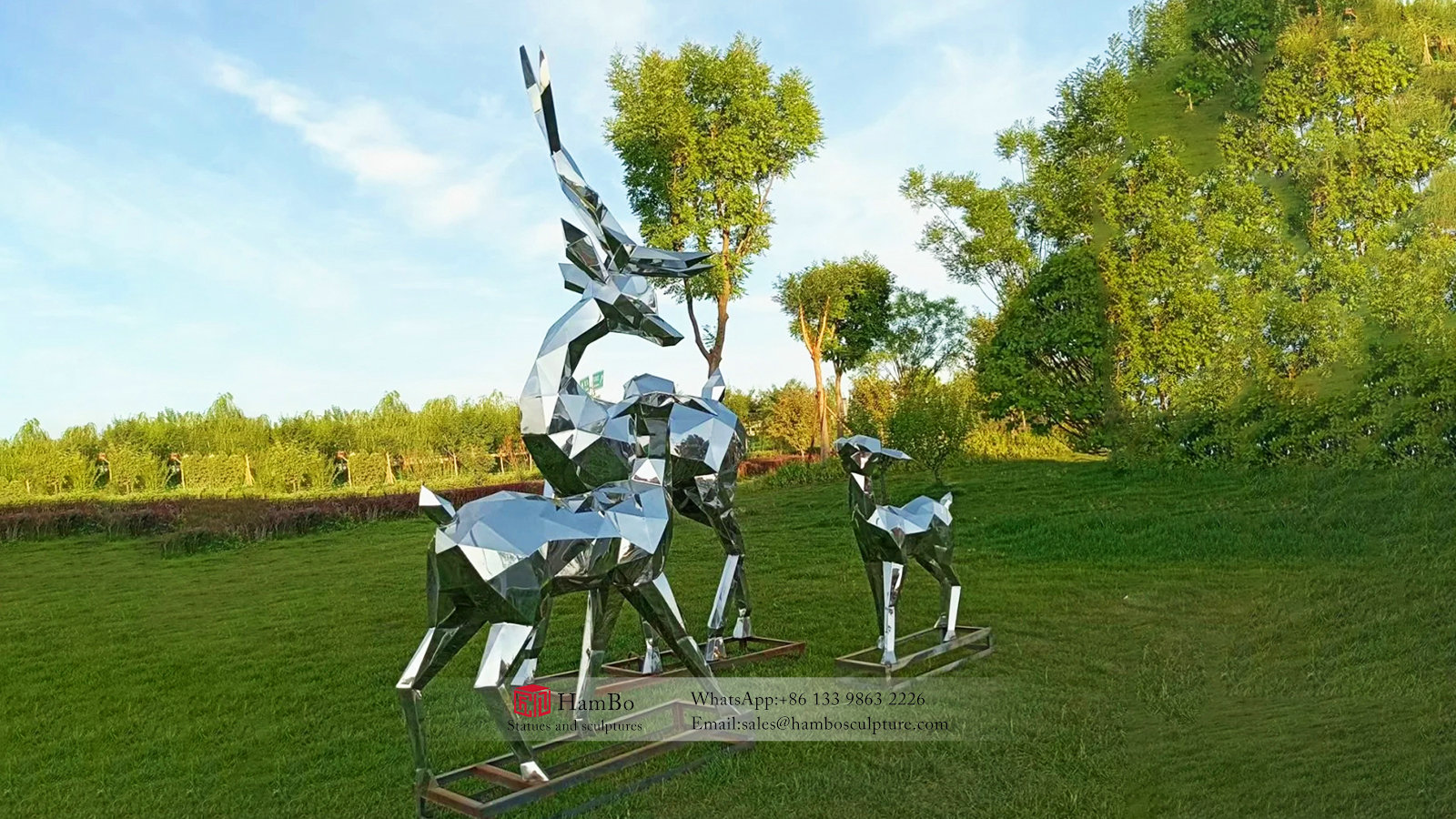 Large stainless steel flying horse sculpture custom