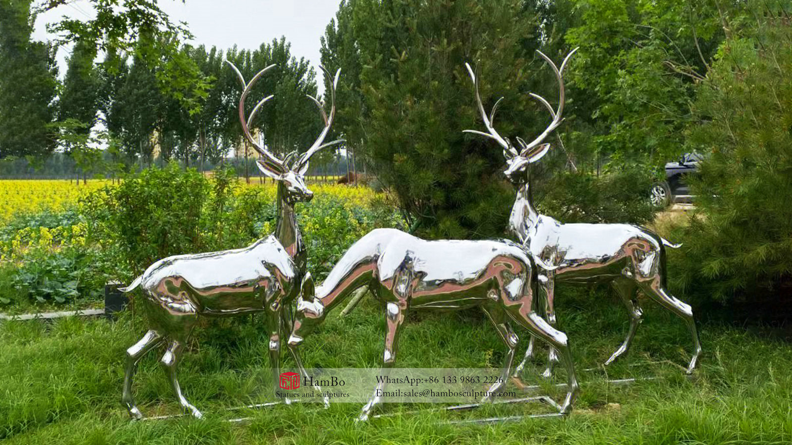 Large stainless steel flying horse sculpture custom
