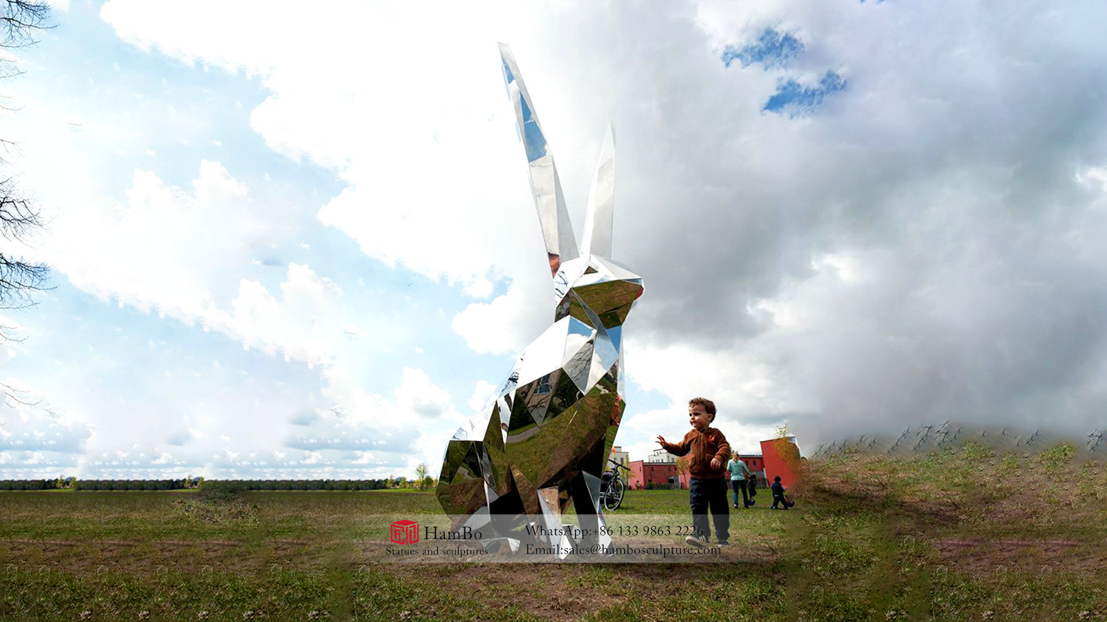Outdoor stainless steel dandelion sculpture