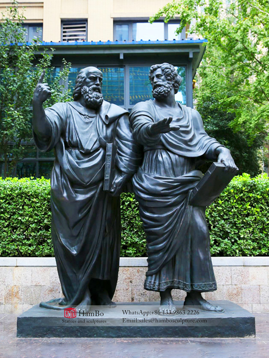 Campus bronze celebrity sculpture customization, scientists sculpture manufacturers