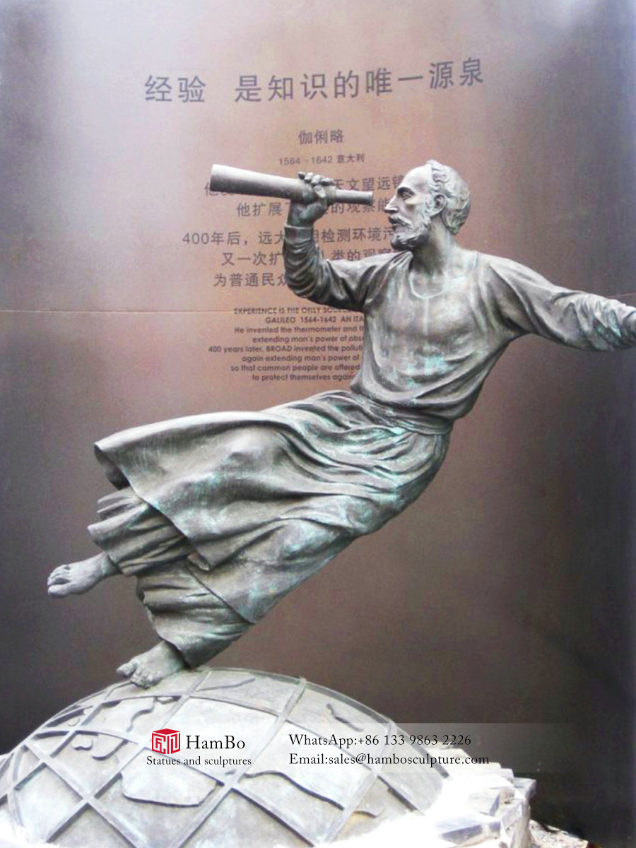 Campus bronze celebrity sculpture customization, scientists sculpture manufacturers