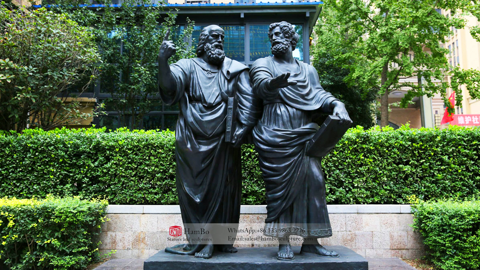 Campus bronze celebrity sculpture customization, scientists sculpture manufacturers