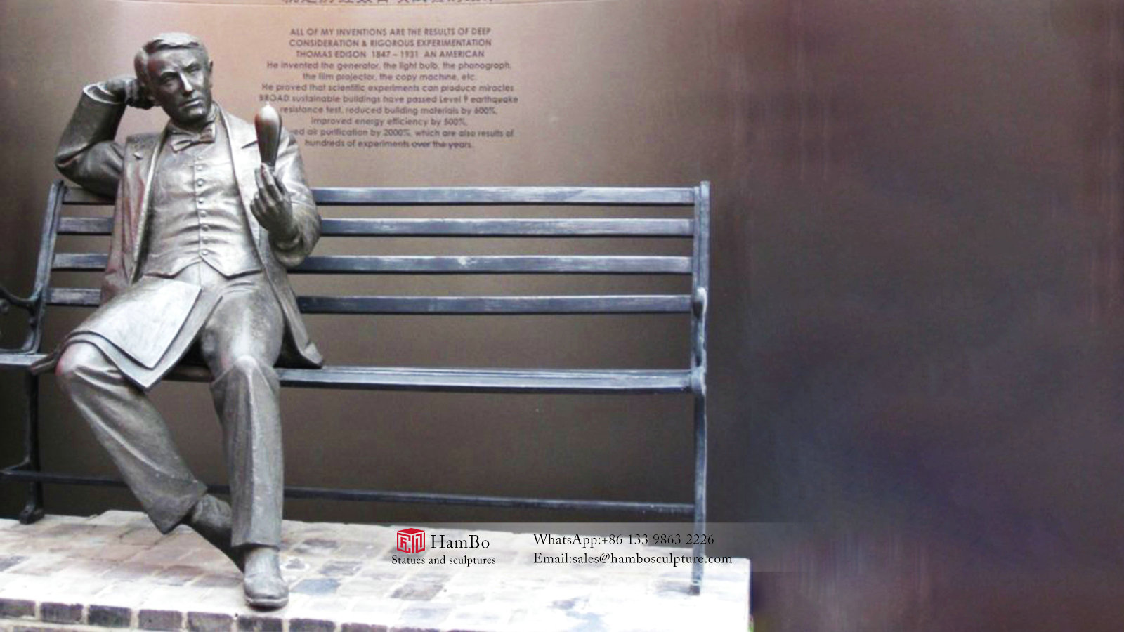 Campus bronze celebrity sculpture customization, scientists sculpture manufacturers