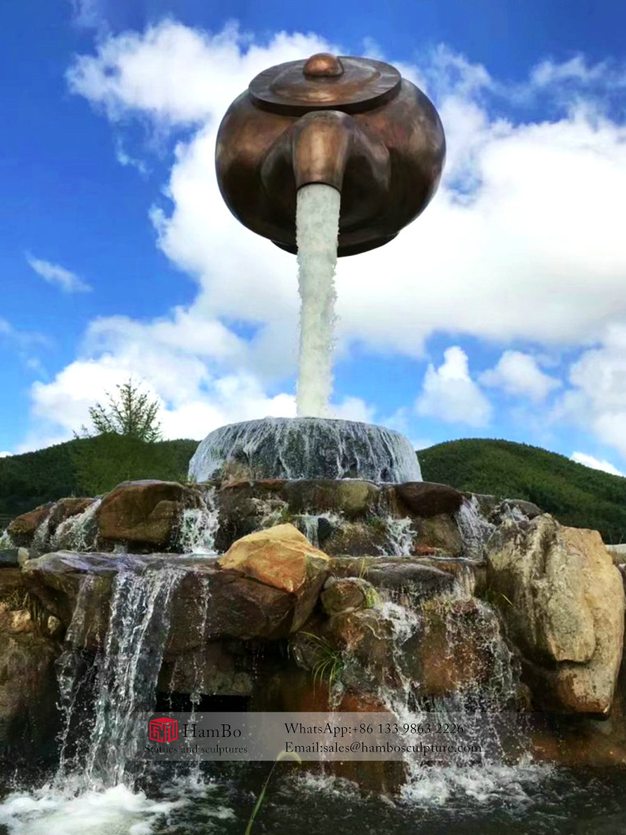 Large outdoor bronze fountain sculpture customization