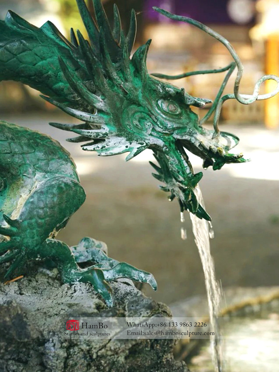 Large outdoor bronze fountain sculpture customization