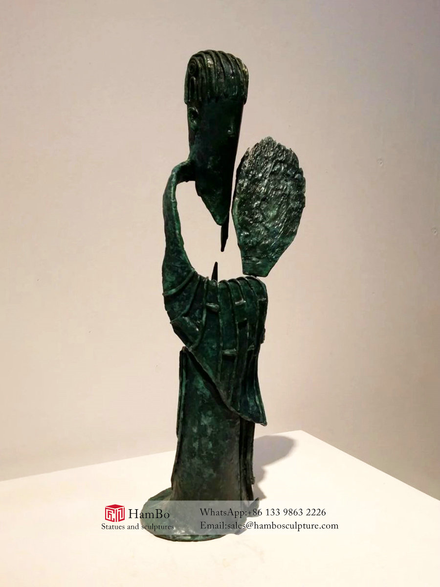 Modern bronze abstract figure sculpture custom manufacturers