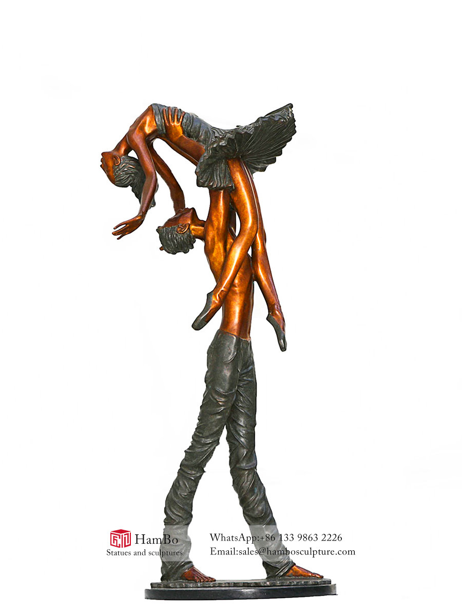 Modern bronze abstract figure sculpture custom manufacturers