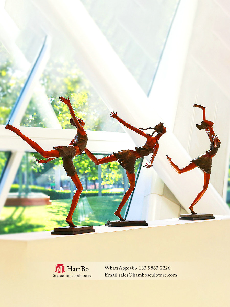 Modern bronze abstract figure sculpture custom manufacturers