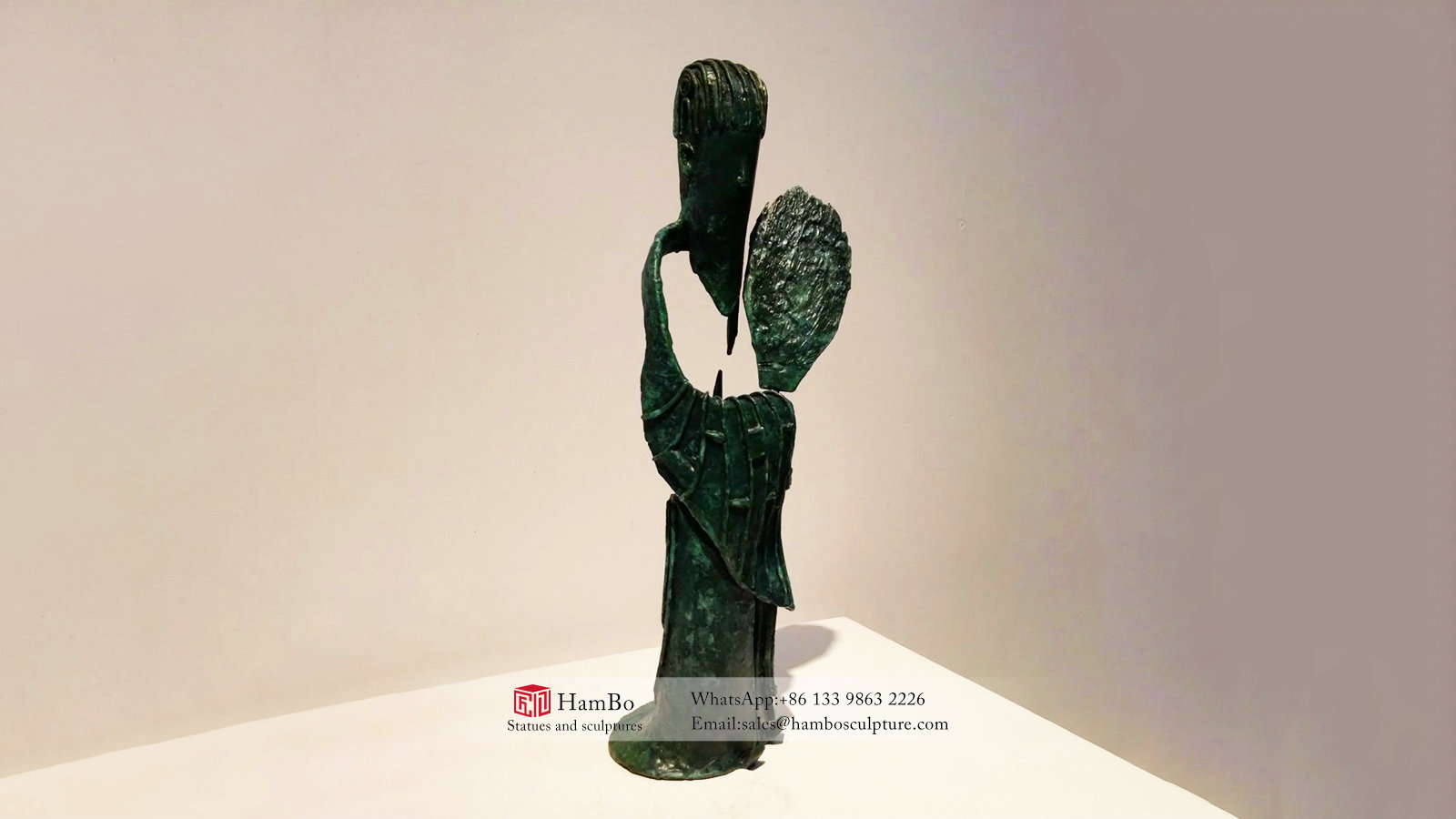 Modern bronze abstract figure sculpture custom manufacturers