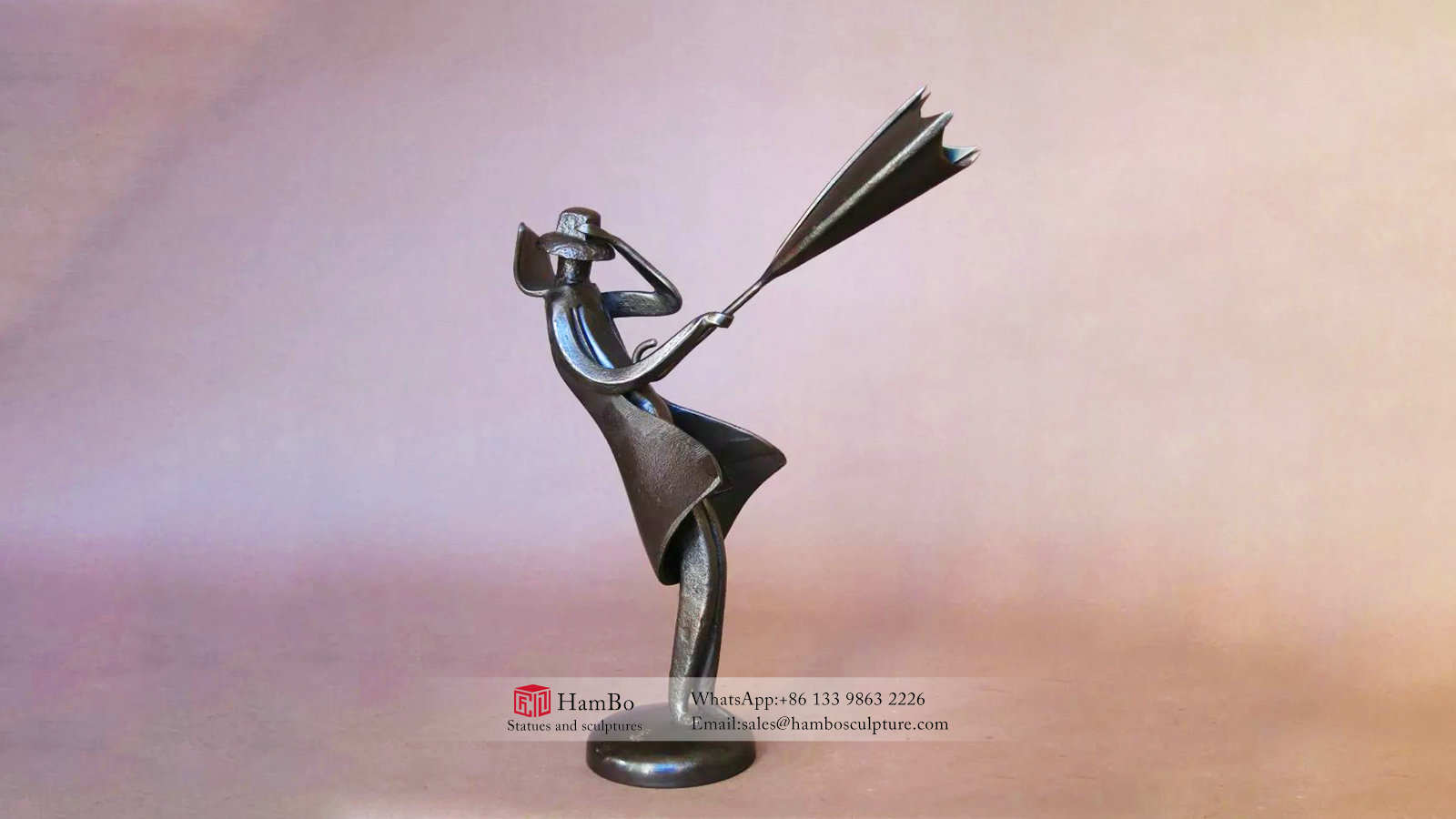 Modern bronze abstract figure sculpture custom manufacturers