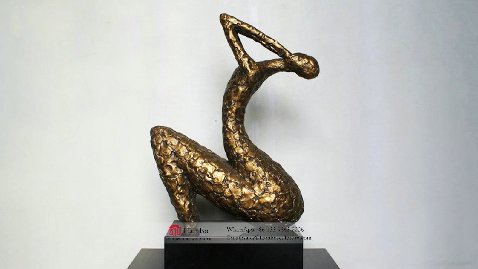Modern bronze abstract figure sculpture custom manufacturers