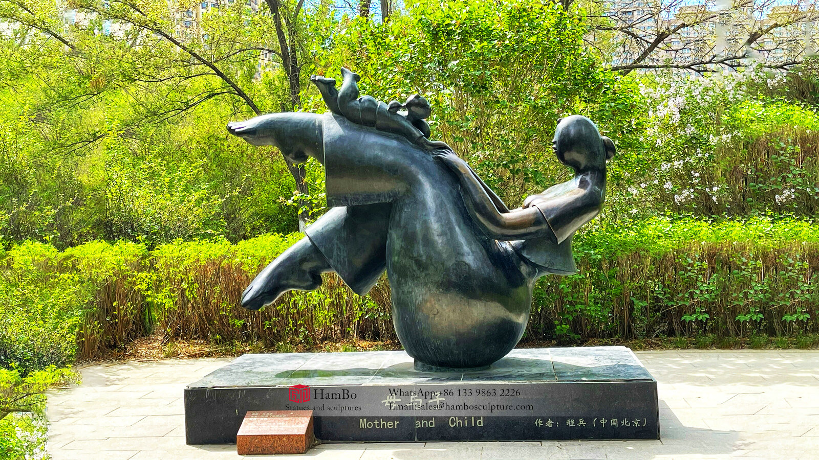 Modern bronze abstract figure sculpture custom manufacturers