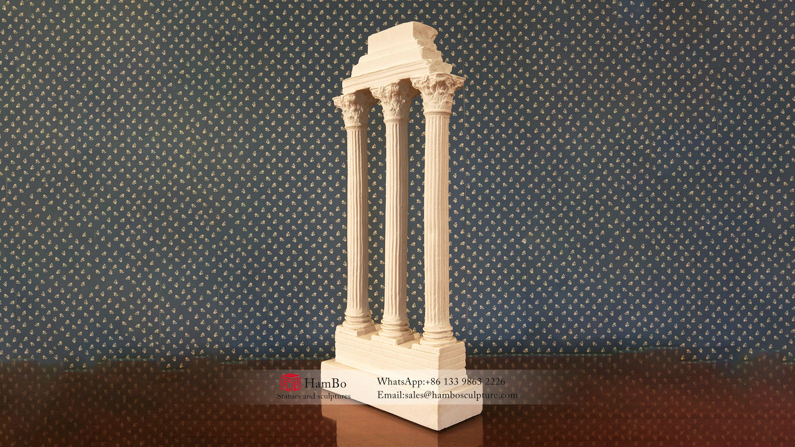 Square stone carving pattern Roman column sculpture manufacturers
