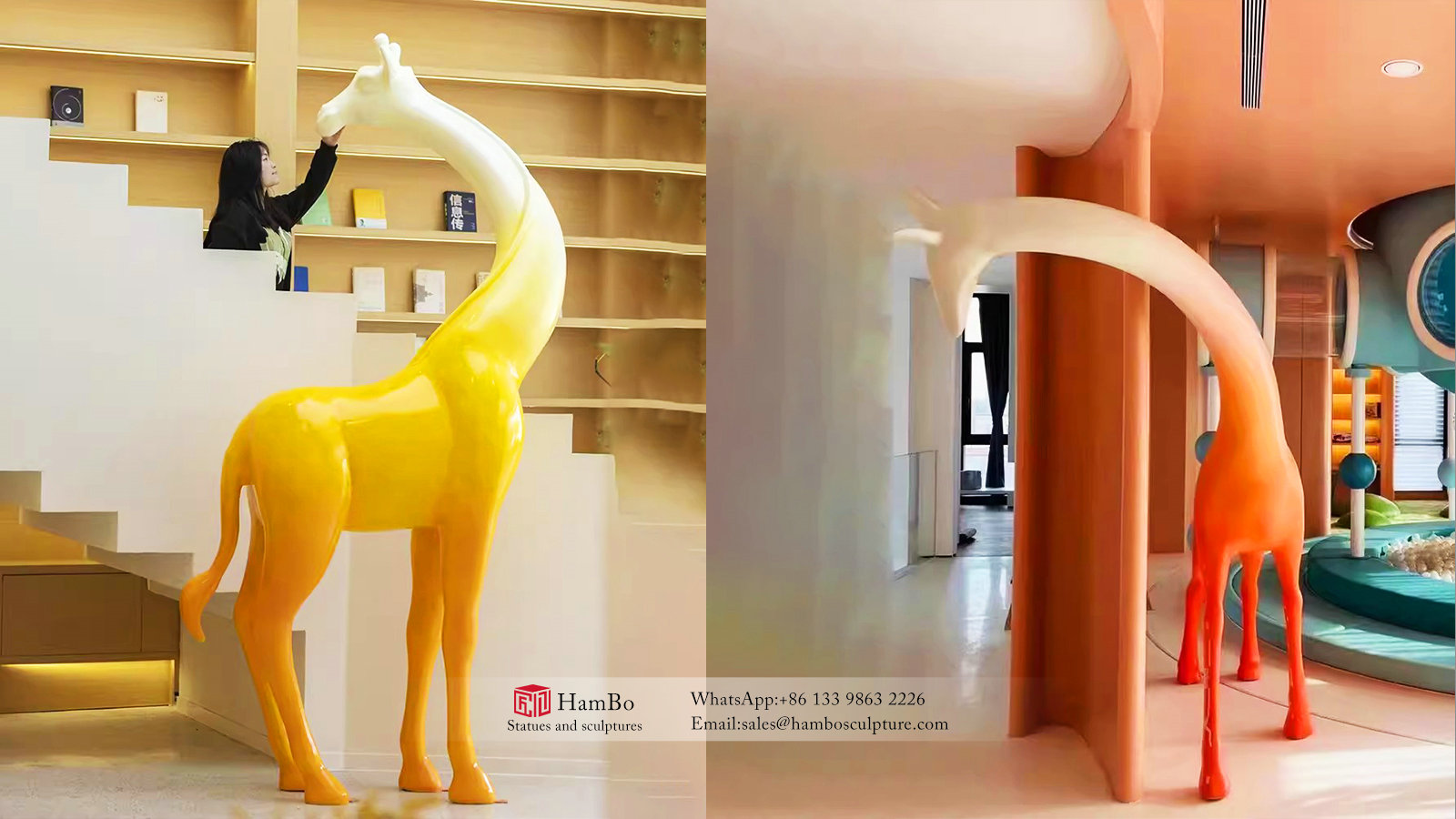 Indoor FRP abstract horse sculpture manufacturer
