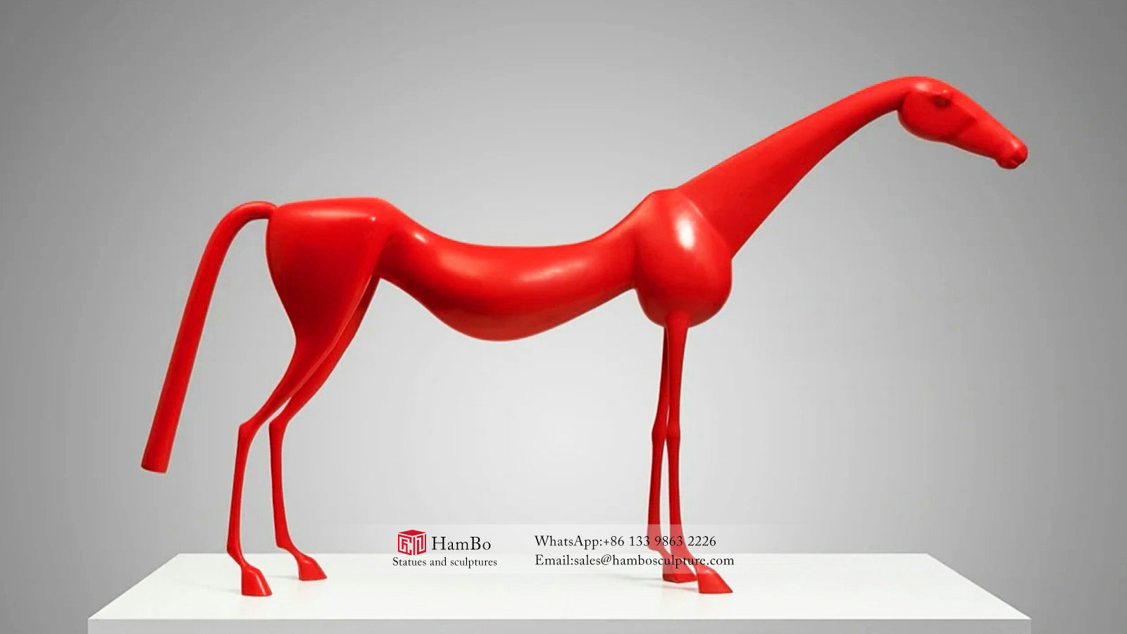 Indoor FRP abstract horse sculpture manufacturer