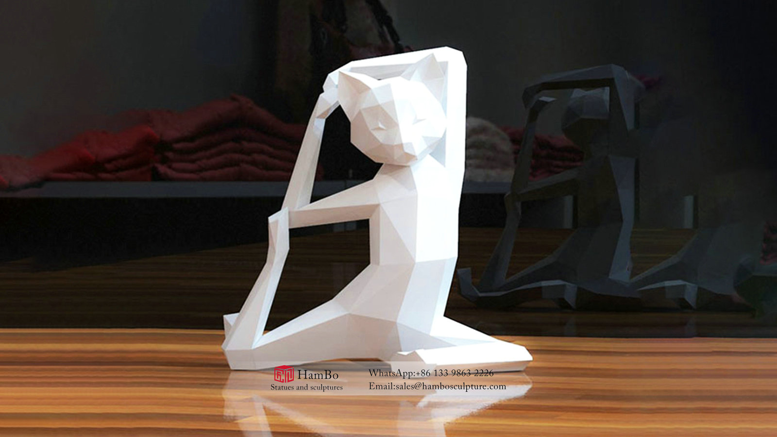 Indoor FRP abstract horse sculpture manufacturer