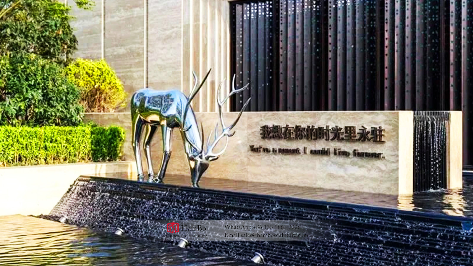 Real estate stainless steel cow mirror sculpture manufacturers