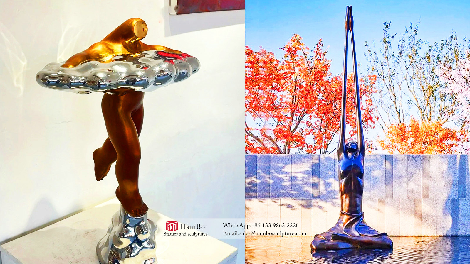 Real estate stainless steel cow mirror sculpture manufacturers