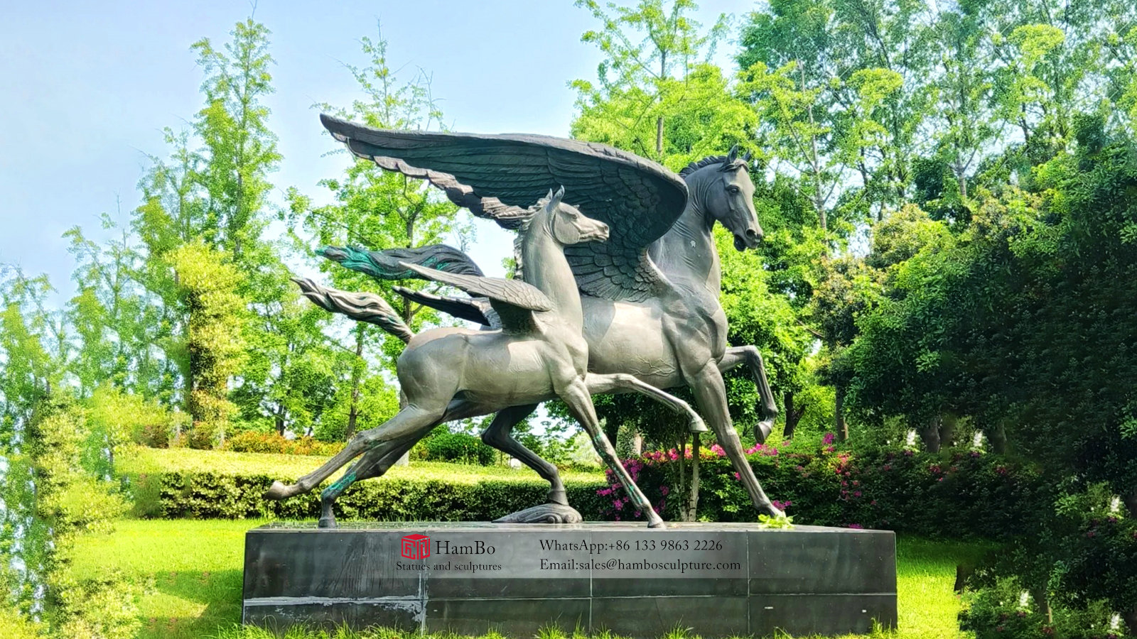 Park stone bronze combined with creative sculpture manufacturers