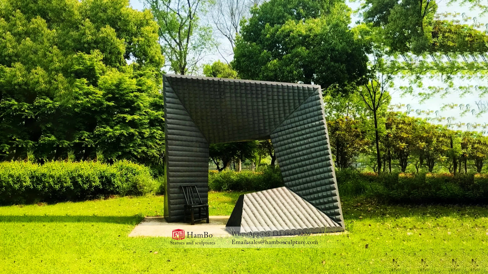 Park stone bronze combined with creative sculpture manufacturers